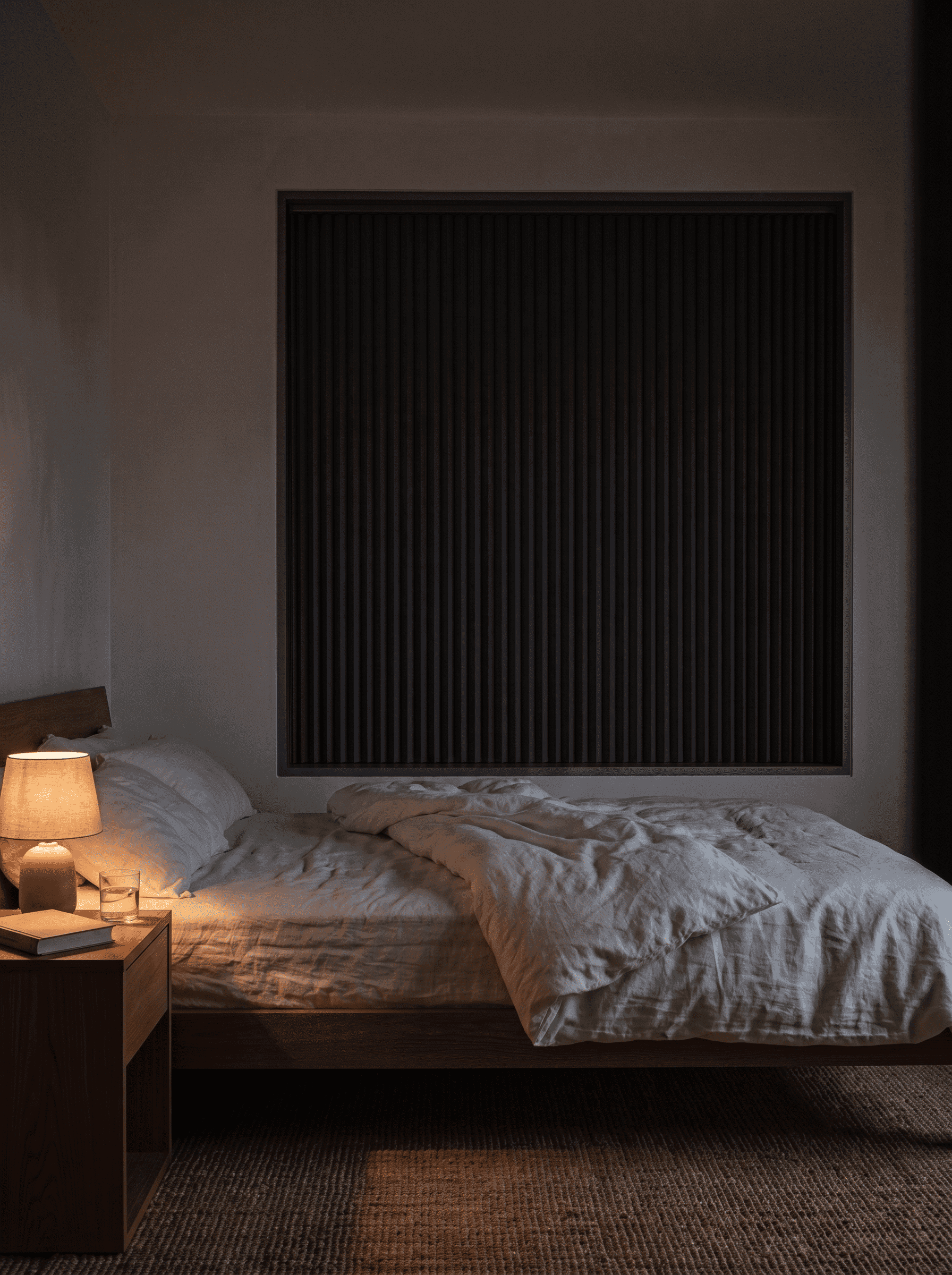 Lumina blind in a calm bedroom
